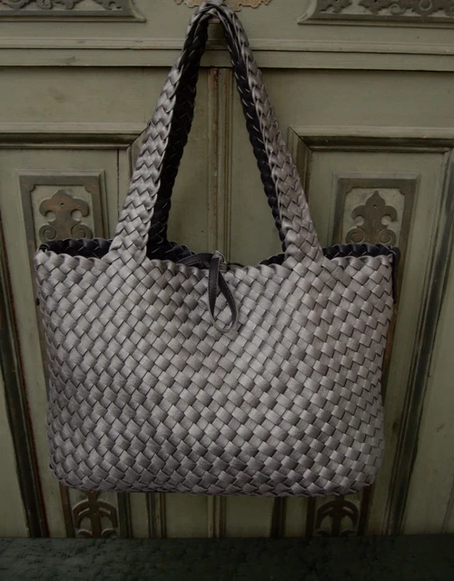 Wendetasche Shopper Tasche Geflochten Große XXL Wendetasche