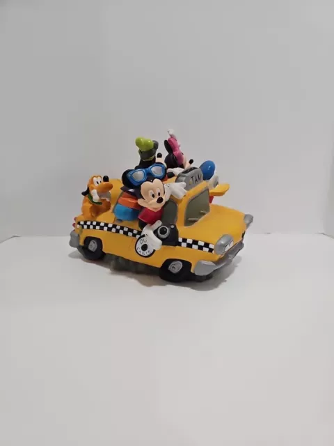 Disney Mickey Mouse & Friends Taxi Cab Bank. Vintage 1990’s Item Retired