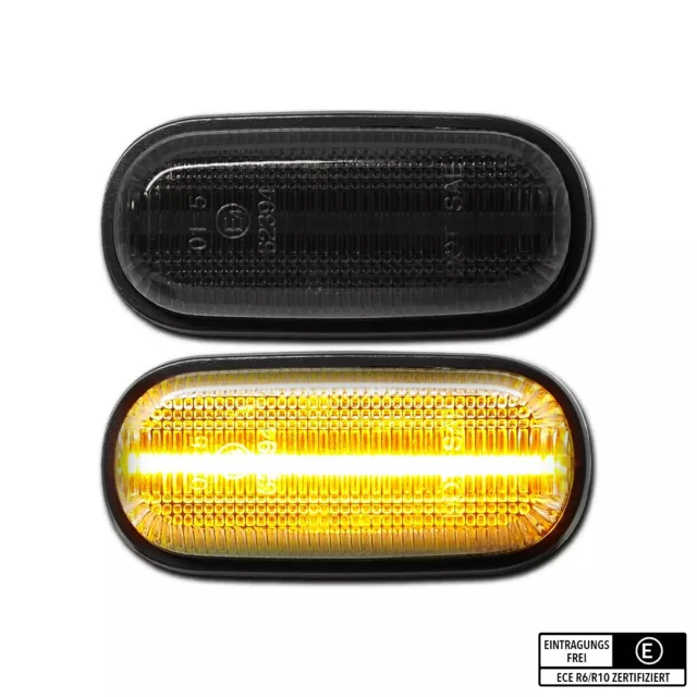 SCHWARZE LED Seitenblinker Honda S2000 CRX Civic Accord Integra NSX