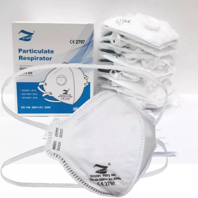 FFP3 Face Mask Dust Mask Particulate Valved N99 Disposable Respirator