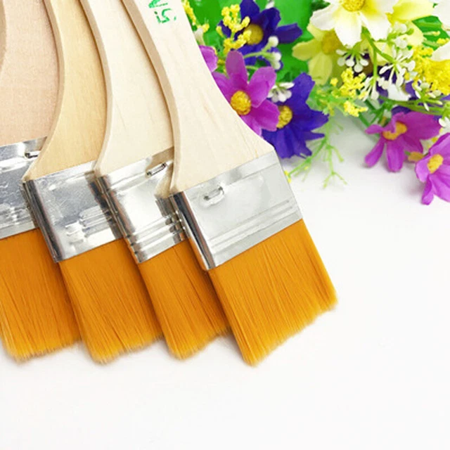 Pennello Per Capelli Piatto Per Pittura A Olio Acrilica Pennelli Per Artisti