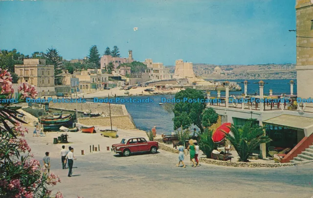 R018445 Malta. St. Pauls Bay. Panorama des Fischerdorfes mit dem Hafen