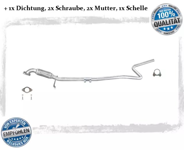 Mittelrohr Ford Fiesta V / Ford Fusion 1.25 1.3 1.4  Auspuff Flexrohr Dichtung