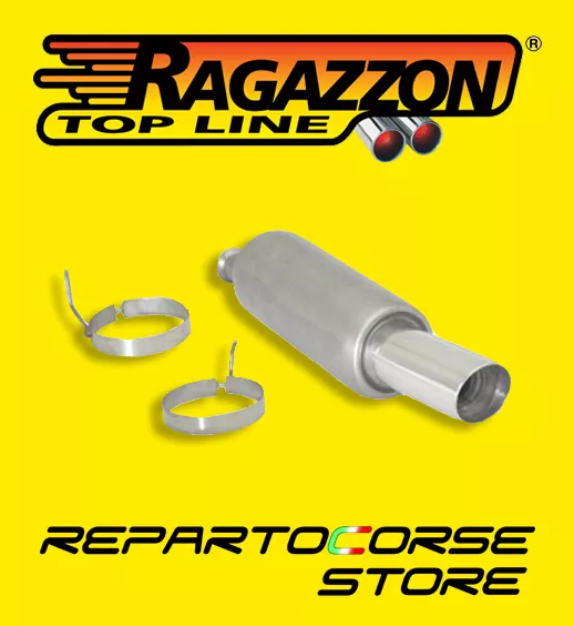 RAGAZZON TERMINALE SCARICO ROTONDO 90mm PEUGEOT 206 2.0 16V GTI 135cv 18.0062.60