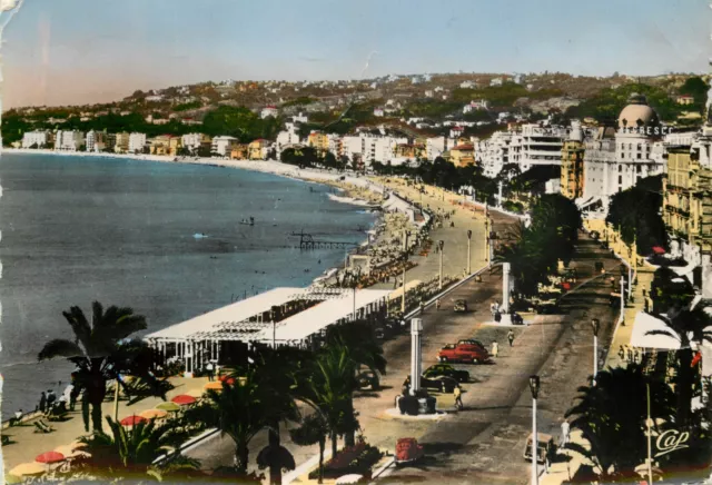 c17120 Promenade des Anglais Nice  France RP postcard