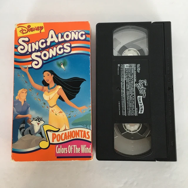 DISNEYS SING ALONG Songs Pocahontas Colors of the Wind (VHS, 1995