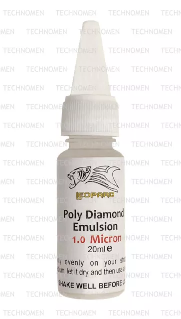 1.0 Poly Diamond Emulsion Leather Strop Stropping Sharpening Honing Razor Knife