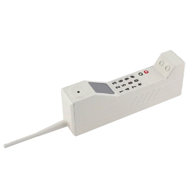(White)Brick Cell Phone Retro Old Fashioned Cellphone Mobile Phone Photography