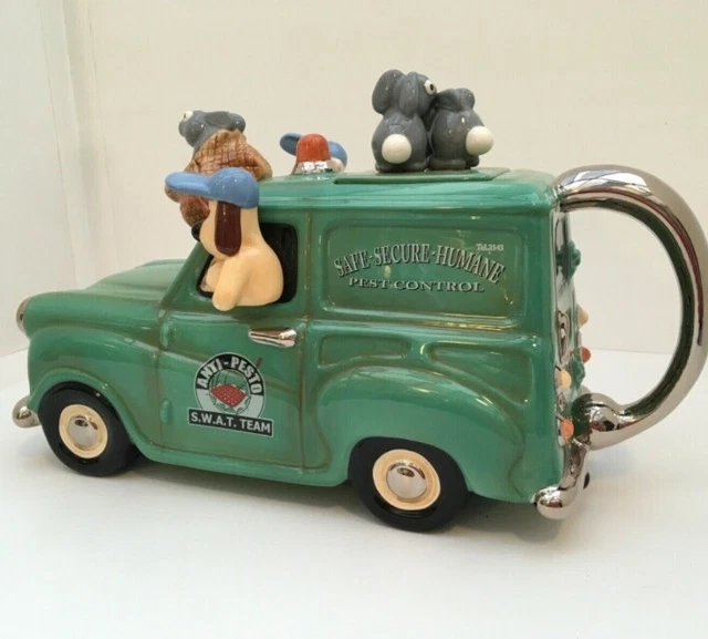 WALLACE & GROMIT Curse Of The Were Rabbit Teapot Anti Pesto Van Aardman ...