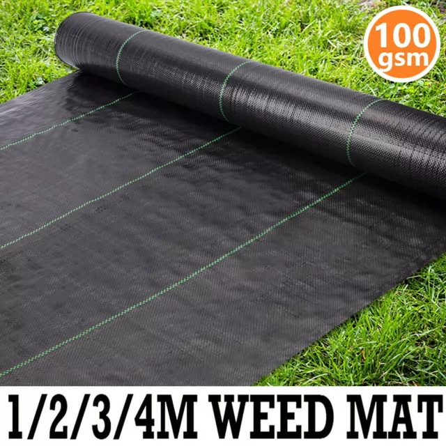 Heavy Duty Weed Control Fabric Anti Membrane Garden Landscape Ground Cover Sheet