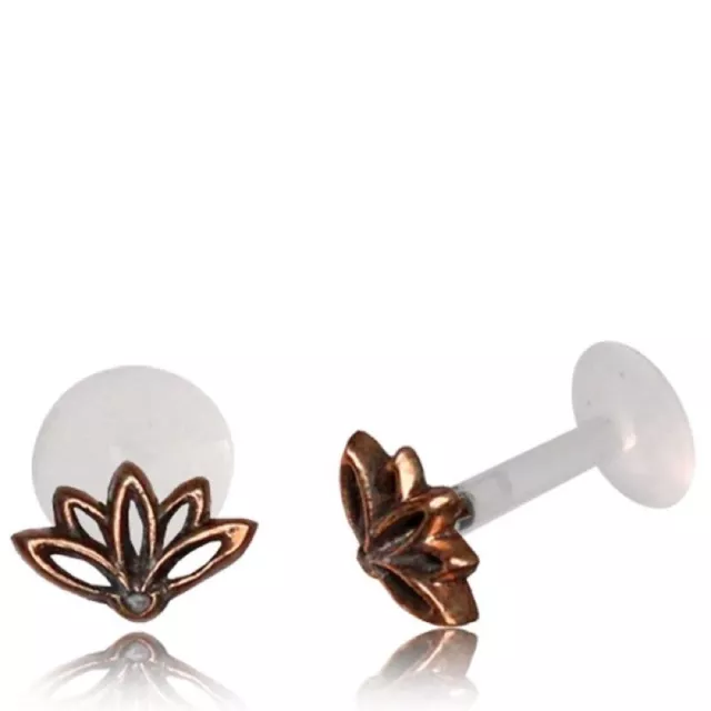 Labret Tragus Ear Ring 16G Or 18G Lip Nose Ring Piercing Earrings Bioplast Stud