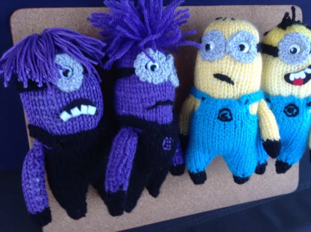 BARGAIN**KNITTING PATTERN *  DESPICABLE ME MINION's****** EASY PATTERN **** 2