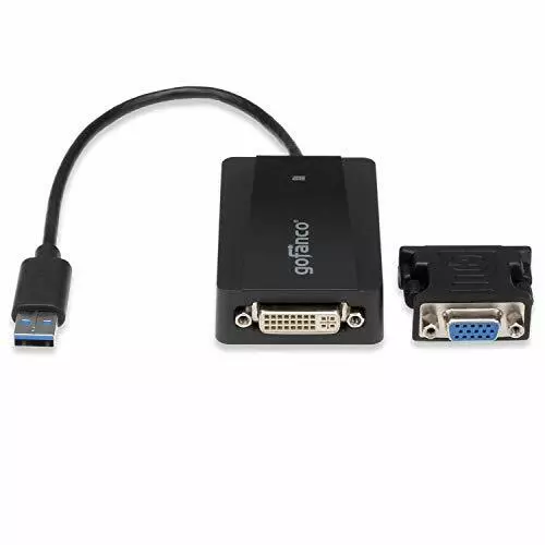 gofanco USB 3.0 to DVI/VGA External Graphics Video Adapter Mac/Windows – USB3DVI