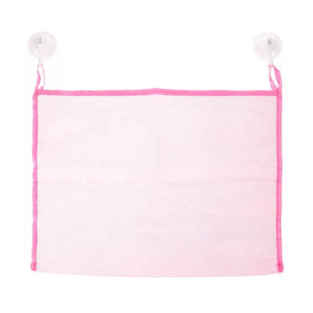 Mesh Beach Bag, Large Openings Bathroom Organizer Hanging Bag, Pink