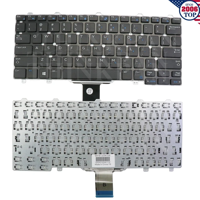 Clavier QWERTY Dell Latitude E7250 - Noir, Occasion, Prêt à L'emploi
