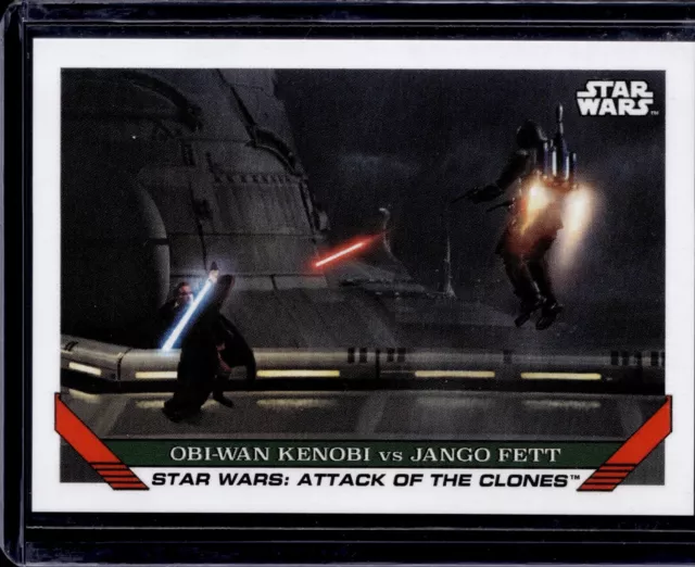 2023 Topps Star Wars "Attack of the Clones" Obi-Wan Kenobi vs Jango Fett_TBT_#81