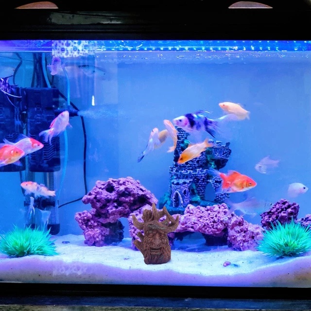 Albero artificiale decorativo acquario ceppo per pesci serbatoio casa