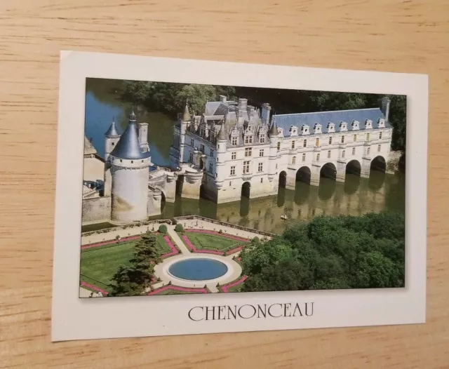 Les Merveilles Du Val De Loire La Chateau De Chenonceau French Castle postcard