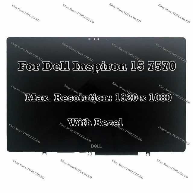 15.6" Dell Inspiron 15 7570 FHD LCD LED Display Touch Screen Digitizer Assembly