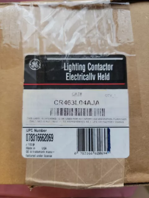 Ge Lighting Contactor Electrically Held CR463L04AJA New