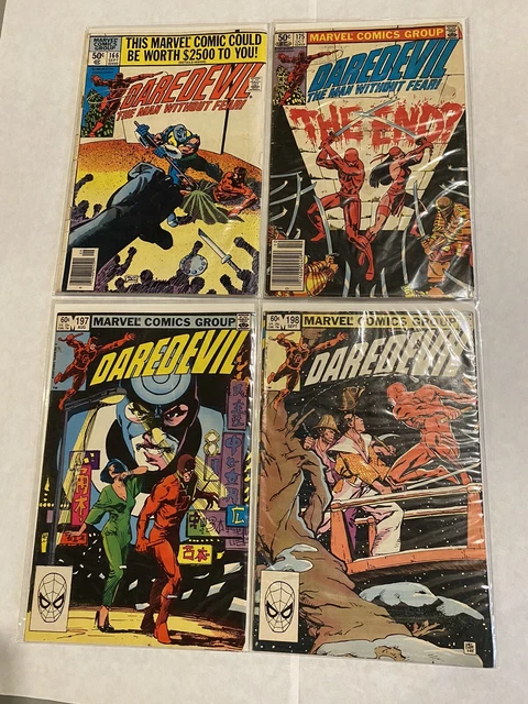 DAREDEVIL comic book lot 166, 175, 197, 198!!