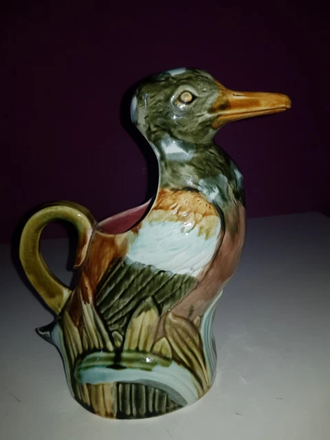 Pichet vintage en barbotine de Canard