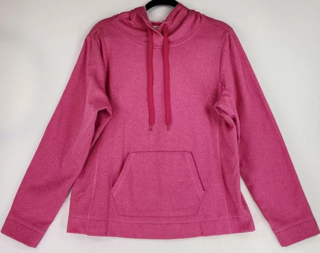 Danskin Now Hoodie Womens Large Pink Outdoor Activewear Momcore Pullover Top