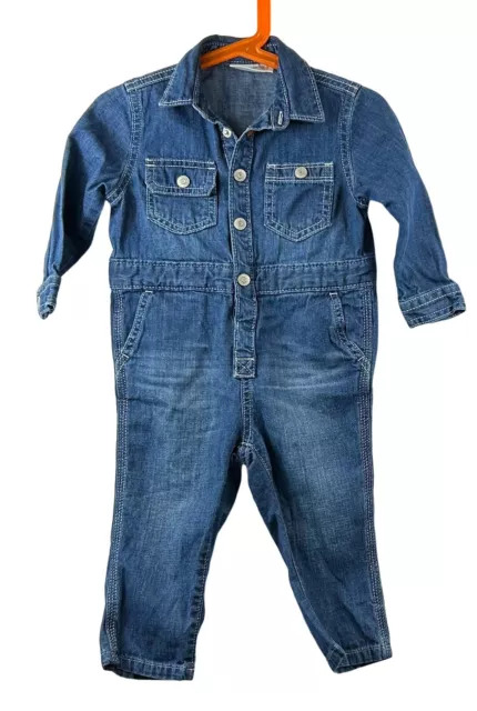 Gymboree Girls Jean Jumpsuit Size 12-18 Months