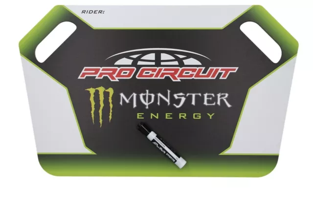 Pro Circuit Monster Energy Pit Board Anzeigetafel Boxenschild Boxentafel