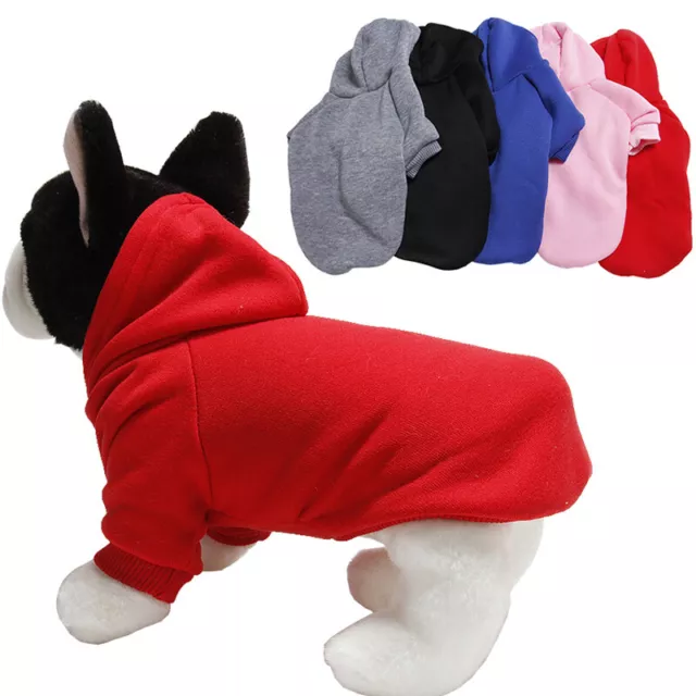 2 Leg Pet Dog Clothes Cat Puppy Coat Winter Hoodies Warm Sweater Jacket 》