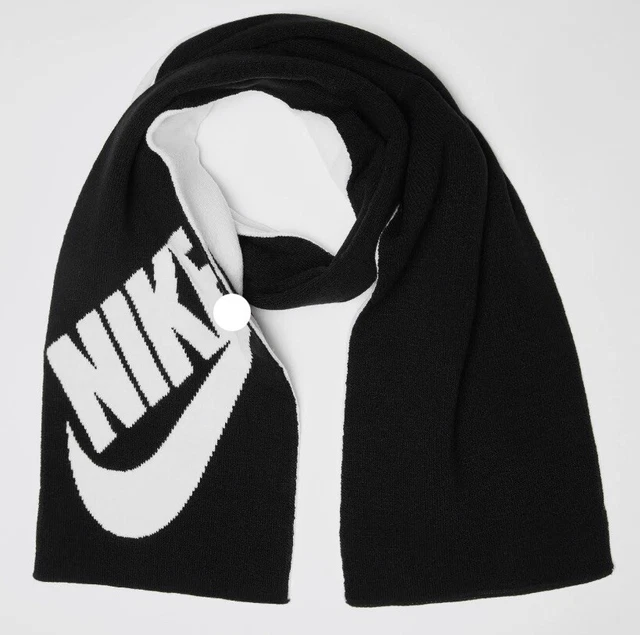 Nike Sportswear Unisex Knit Futura Sport Scarf (Black/White)