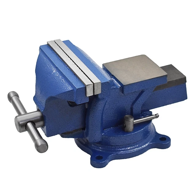 LABLT Bench Vise with Anvil Swivel 5" Locking Base Table Top Clamp Heavy Vice