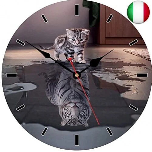 VIKMARI Orologio da Parete Silenzioso Non ticchettio - Running Modello Cavallo
