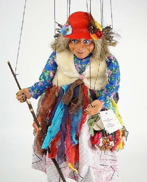 Marionette  Großmutter - Handgefertigte Originalpuppe