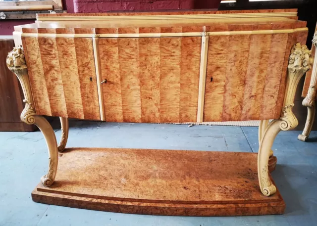 H L Epstein Art Deco Sideboard Birdseye Maple c 1935