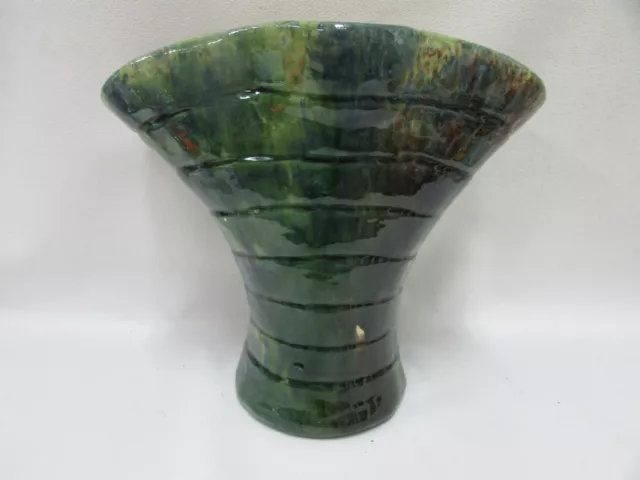 Australian Pottery Drip Glaze Vase Art Deco Bosley Bennetts