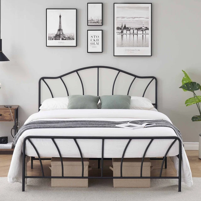 TWIN/FULL/QUEEN METAL BED Frame Platform Mattress Foundation with