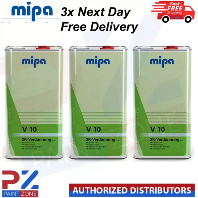 3 X MIPA 271150000 V10 FAST 2K RIDUTTORE SOTTILE 5LTR - Consegna gratuita il giorno successivo