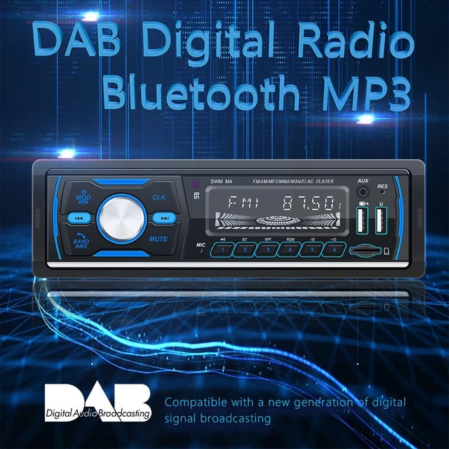 Bluetooth Lecteur MP3 de voiture Unité de tête audio dans le tableau de bord