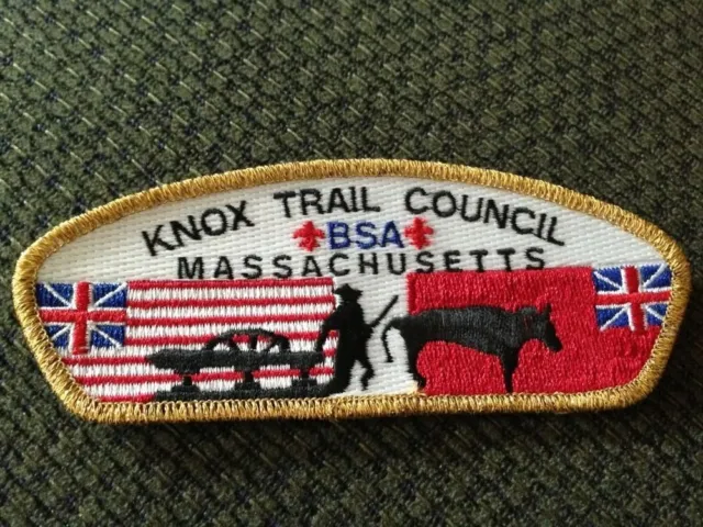 MINT CSP Knox Trail Council Massachusetts S-1 Gold Mylar Border
