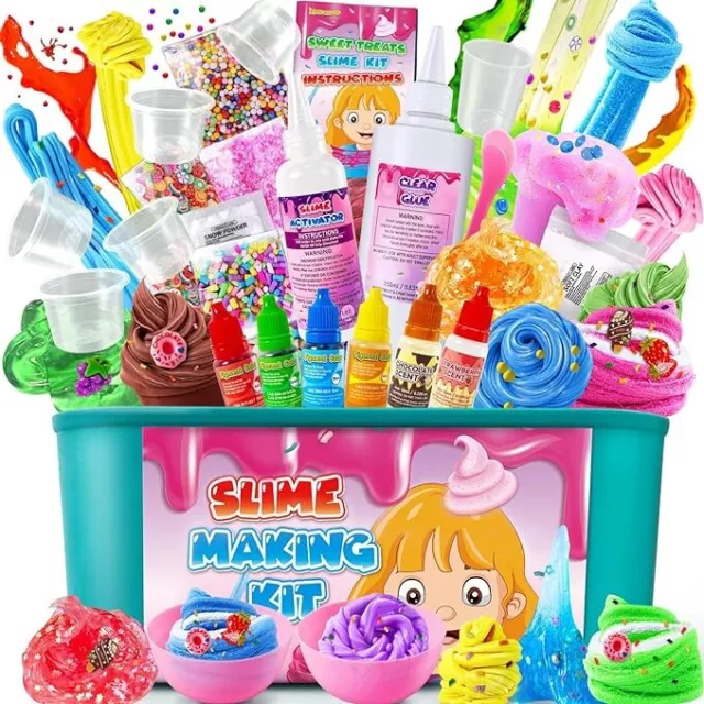 Ice Cream DIY Slime Kit, Slime Making Kit for Girls 10-12, Butter Slime, Foam