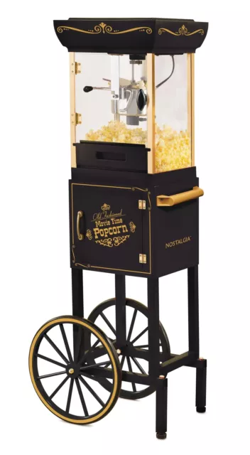 Nostalgia Popcorn Maker Machine - Professional Cart With 2.5 Oz Kettle Makes ...