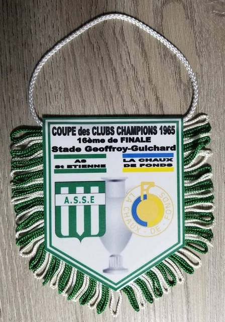 Fanion Coupe des VAINQUEURS de COUPE 1963 ASSE Saint Etienne - VITORIA