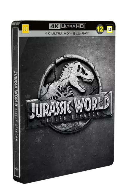 Jurassic World: Fallen Kingdom Steelbook 4K UHD + Blu Ray