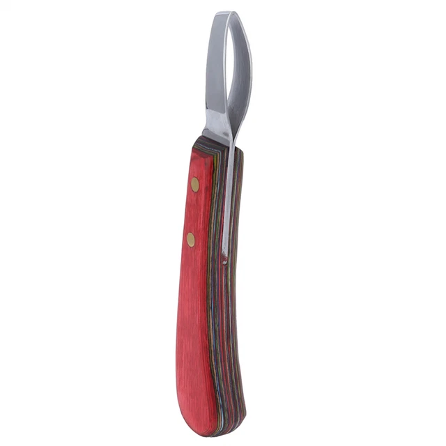 AU Hoof Knife Chisel Tool Steel Curved Hoof Trimmer Cleaning Tool With Wooden LT