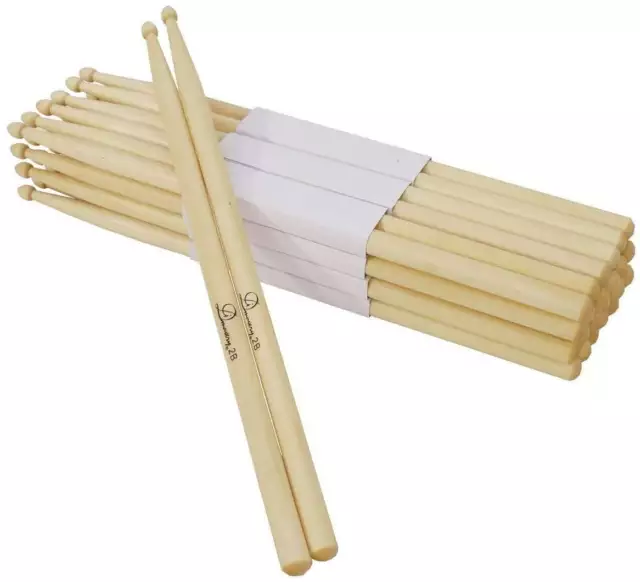 24 Paar DIMAVERY DDS-2B Drumsticks, Ahorn Maple Drum Stick, Schlagzeug Stöcke