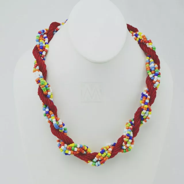 Maasai Market African Jewelry Handmade Necklace Masai Beads 41-111