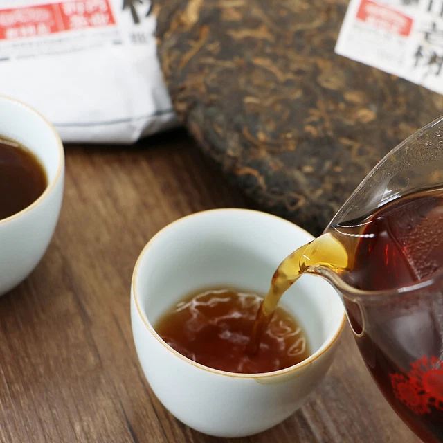 500g Ancient Mt. Old Tree * Haiwan Puerh Tea Cake Ripe Puer Shu Batch 181