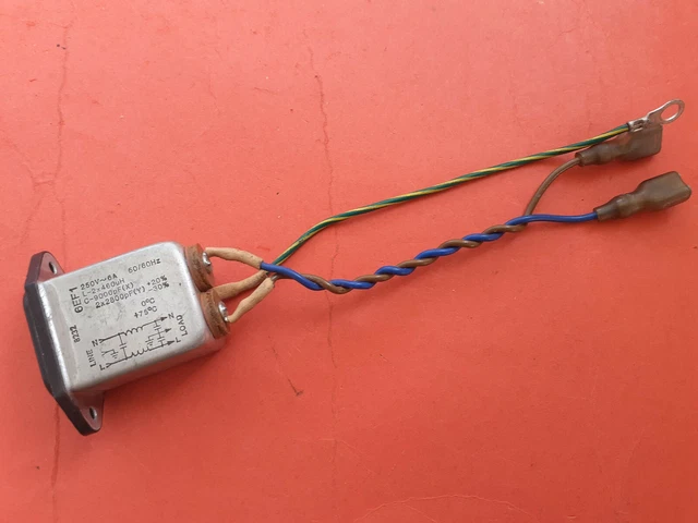 Mains EMI Filter with IEC Socket ~ Panel Mounted