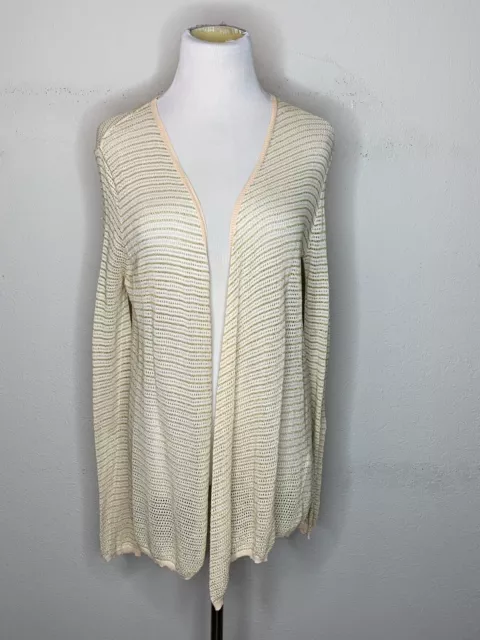 Zadig & Voltaire Women's Cardigan Sweater Daphnee Fishnet Open Front Open Knit S